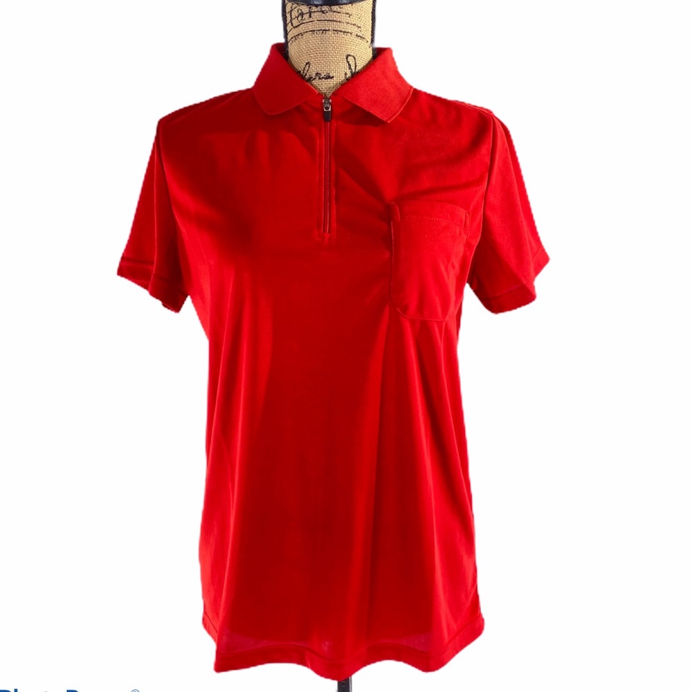 NWT DoublJu red tennis polo women’s medium